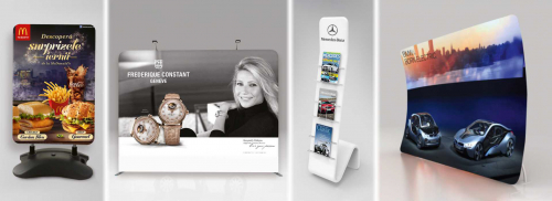 Sisteme afisaj aluminium cu print textil